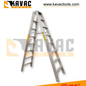 ESCALERA TIJERA DOBLE ACCESO ALUMINIO 1.8MM 8 PASOS
